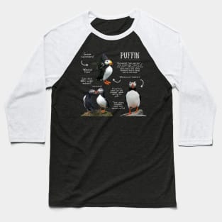 Animal Facts - Puffin Baseball T-Shirt